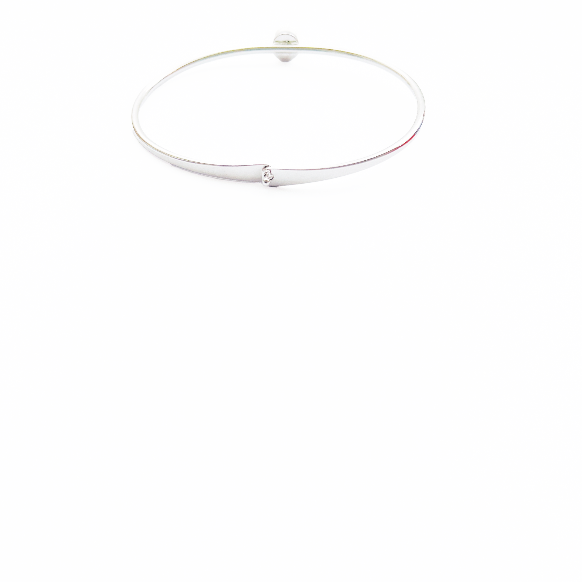 Simple minimalistic bracelet silver by Hikaru Pearl